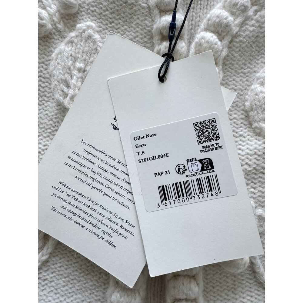 Sezane x SEA New York Nate Cardigan Small NWT - Picture 6 of 7